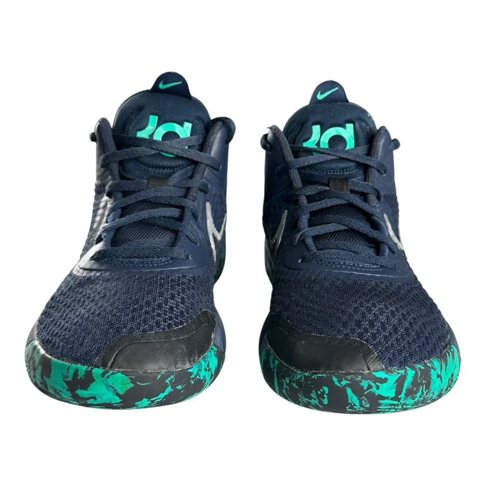 Men's NIKE KD Trey 5 IX Obsidian Blue Emerald Shoes Basketball Trainers‎ US 8.5